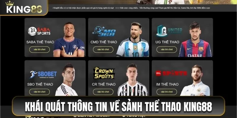 Khái quát một vài thông tin về sảnh thể thao King88