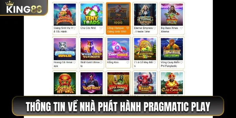 Thông tin sơ lược về nhà phát hành Pragmatic Play